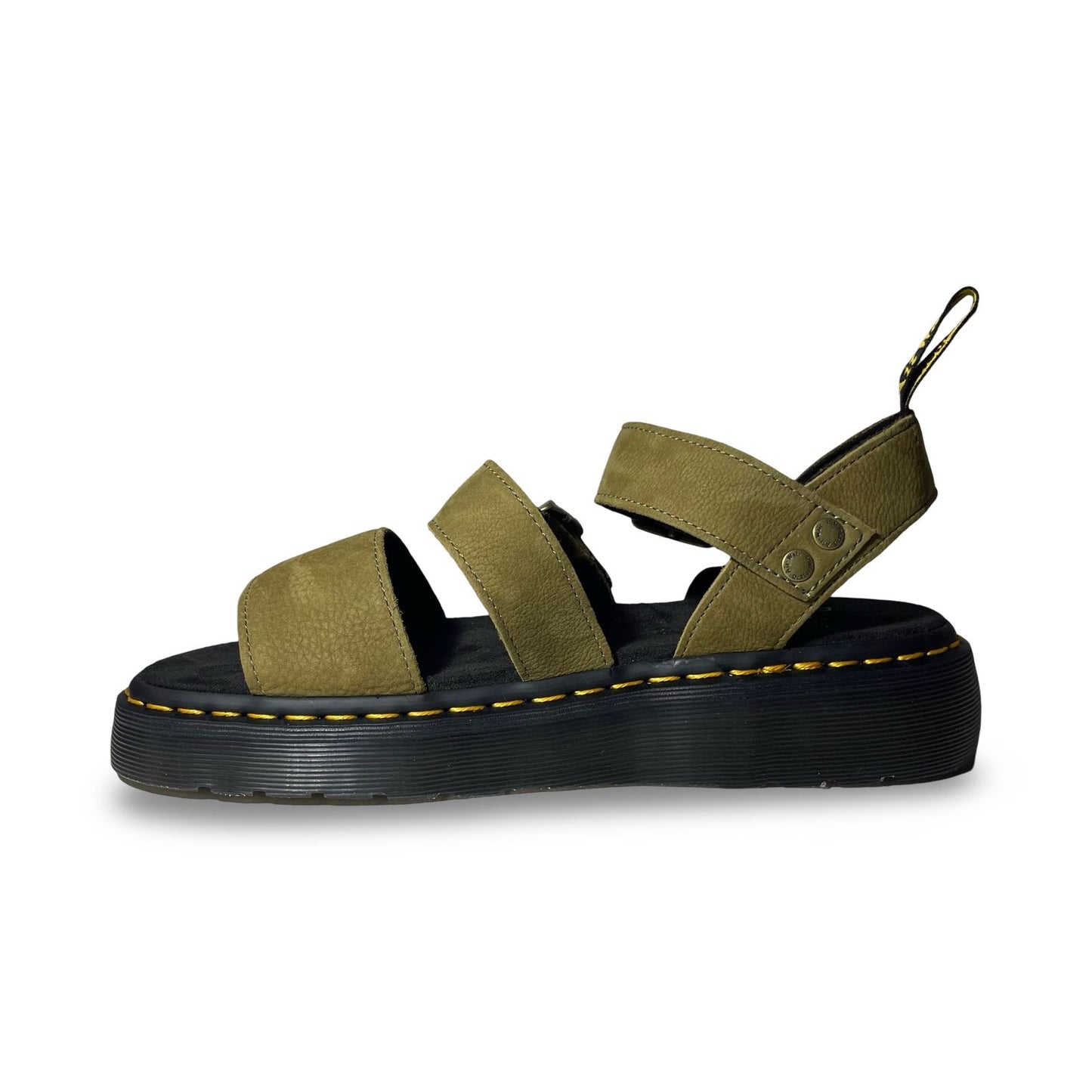 Dr. Martens Gryphon Tumbled Nubuck Leather Platform Sandals