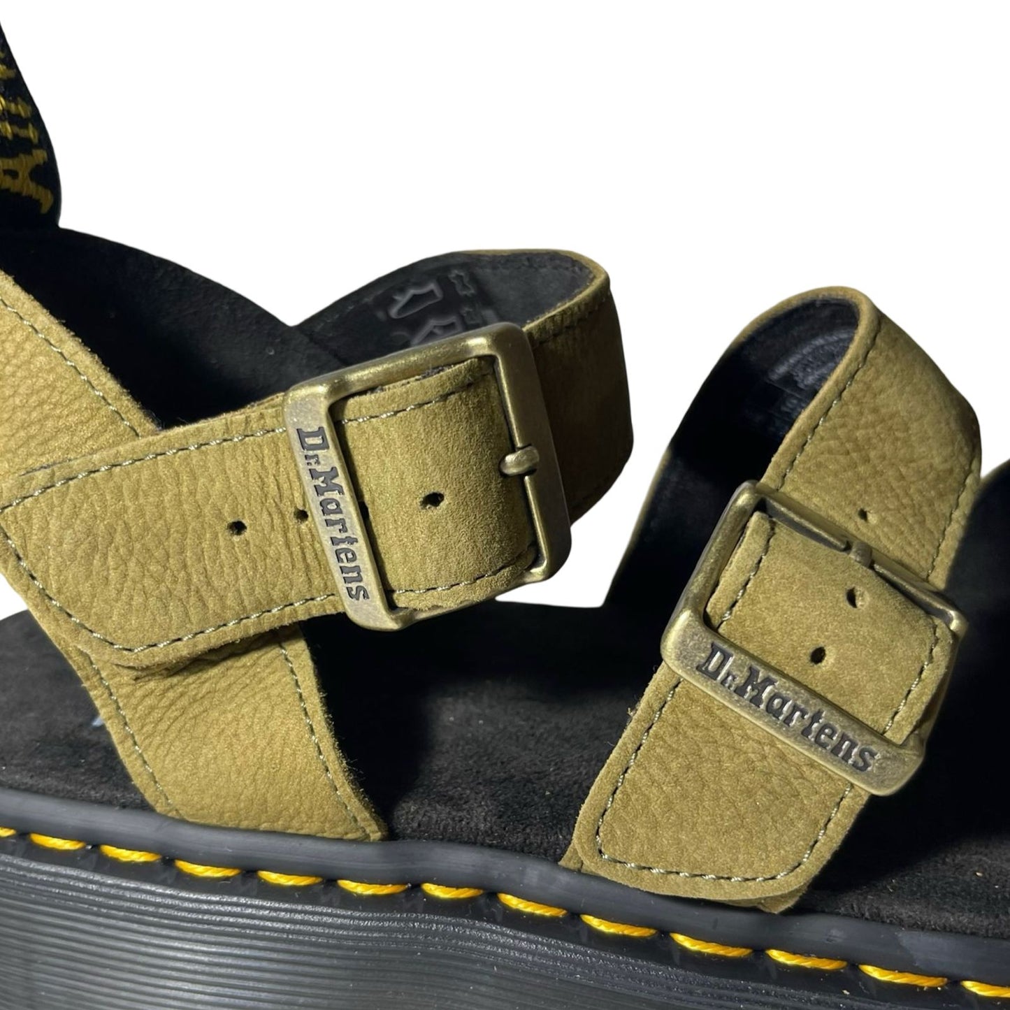 Dr. Martens Gryphon Tumbled Nubuck Leather Platform Sandals