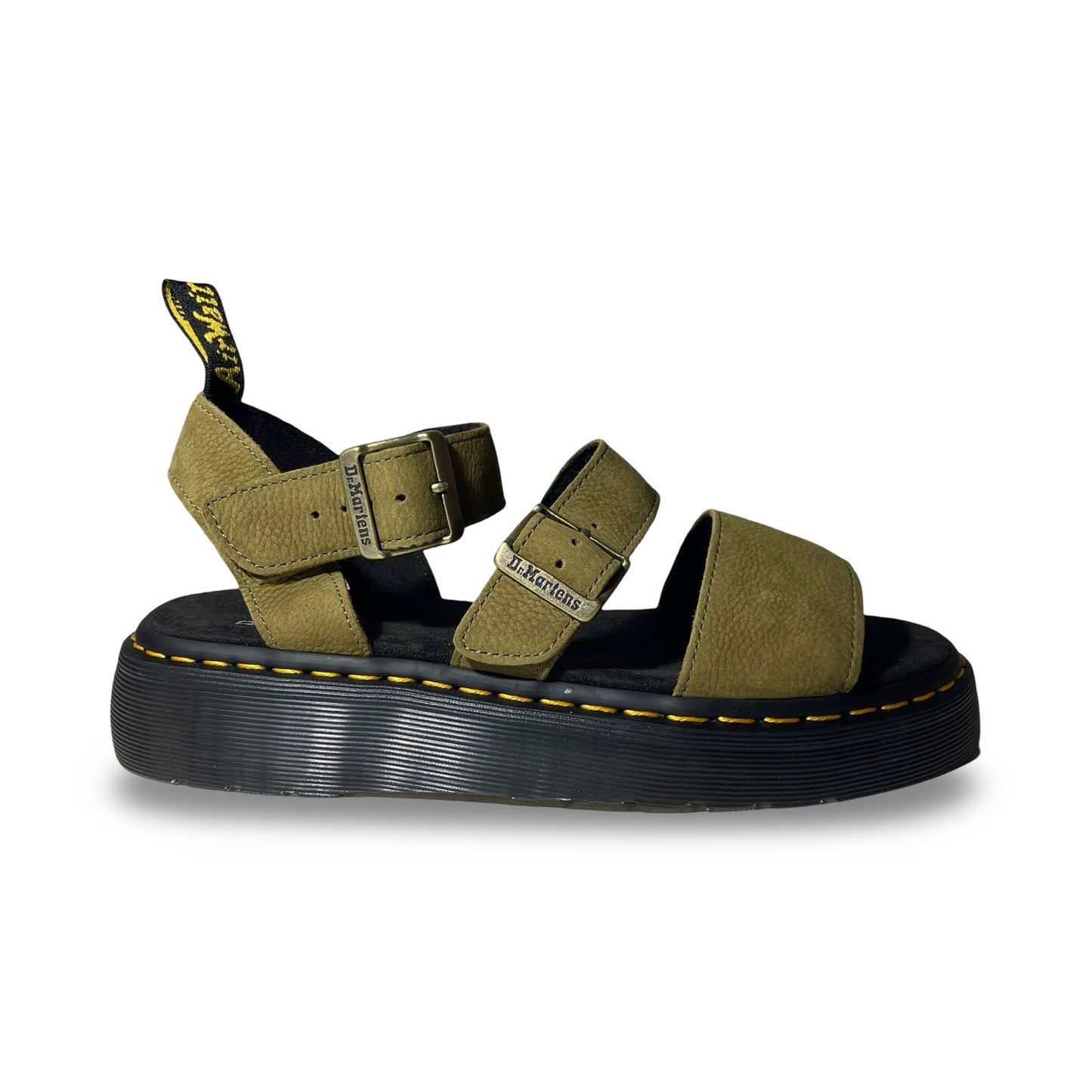 Dr. Martens Gryphon Tumbled Nubuck Leather Platform Sandals