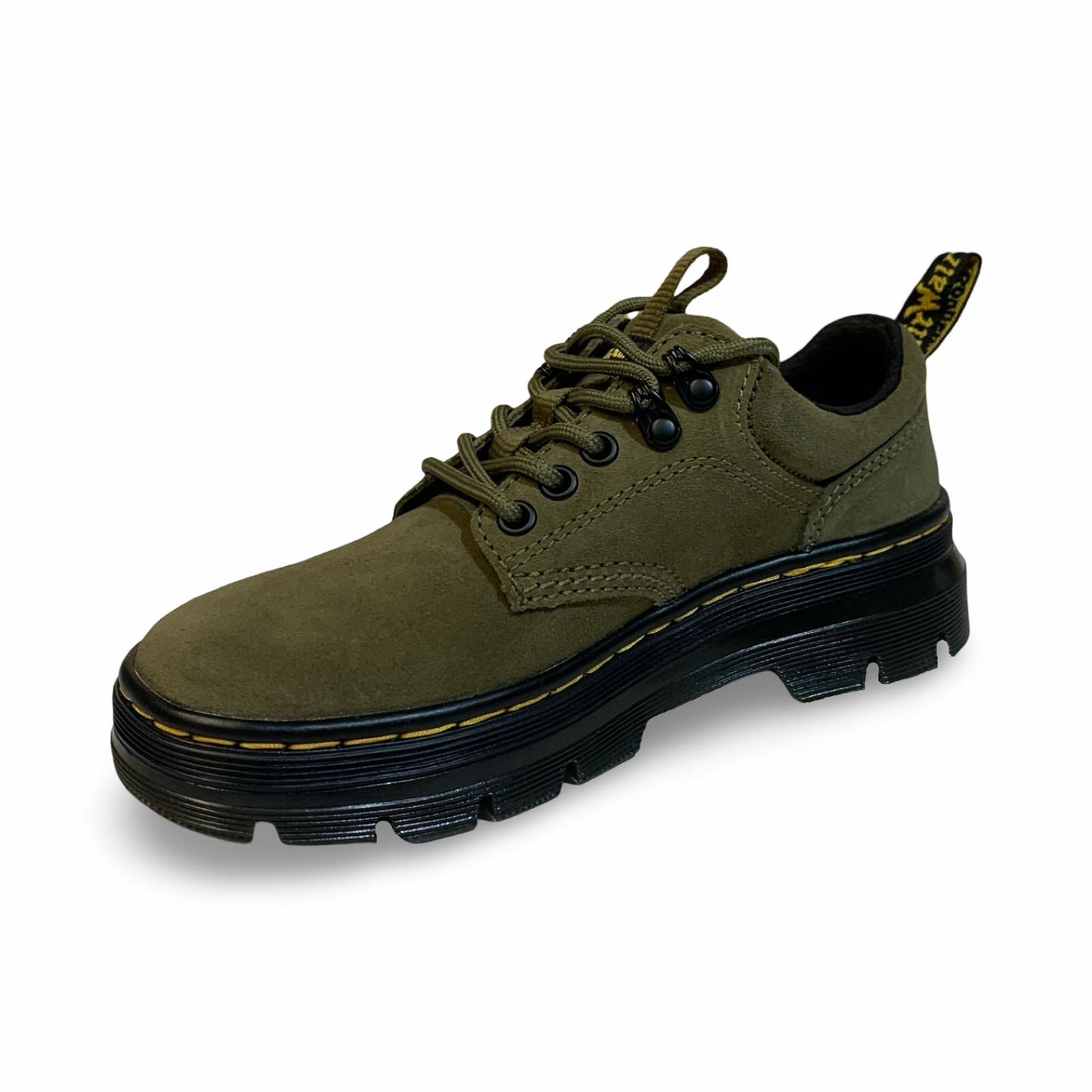 Dr. Martens Reeder Suede Utility Shoes (DMS Olive colour)