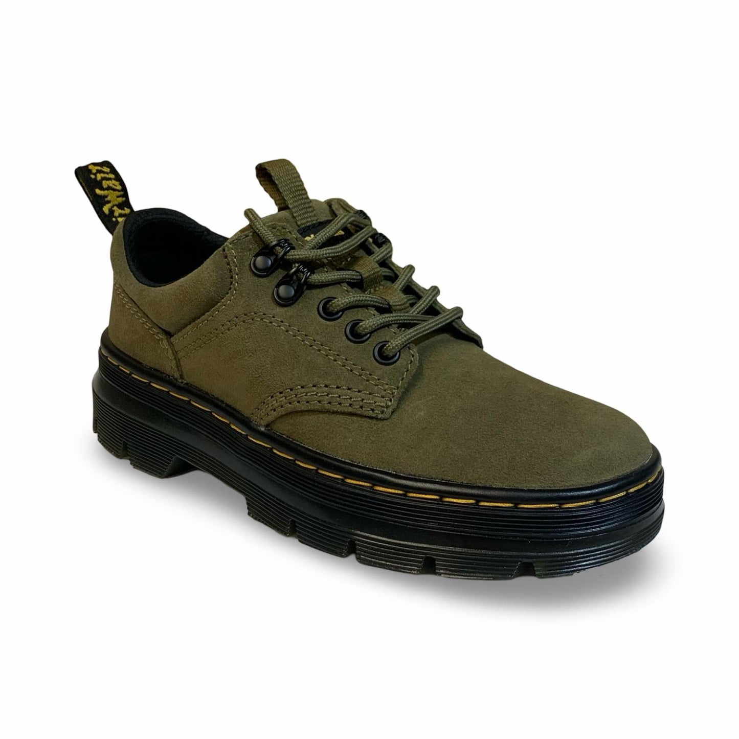 Dr. Martens Reeder Suede Utility Shoes (DMS Olive colour)